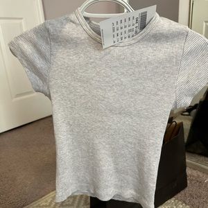 Brandy Mellville grey fitted top